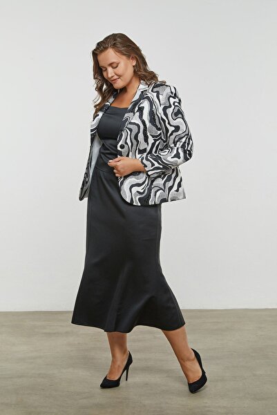 MİYORO Τριπλό κοστούμι με μοτίβο μπουφάν