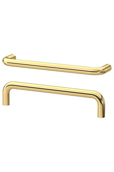 IKEA BAGGANÄS culoare alamă 143 mm mâner 2 buc