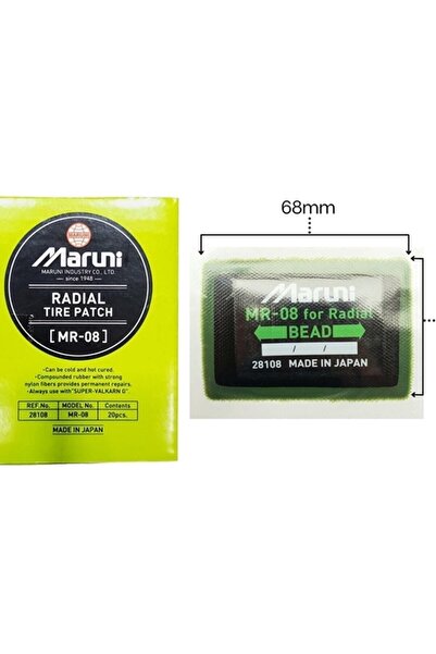 MARUNI Mr08-28108 Radyal Otomobil Lastik Yaması 48x68mm 1paket 20 Adet