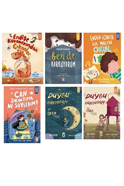 Timaş Çocuk Psikoloji Kitaplığım 6 Kitap Set-Endişe Kavanozundan Çıkanlar-Ben...