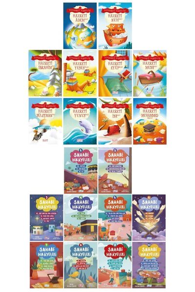 Timaş Çocuk Peygamber Hikayeleri + Sahabe Hikayeleri 20 Kitap Set