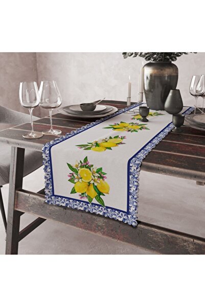 lamoonhome Etnik Çini Limon Desen Runner