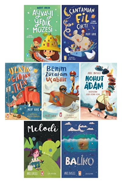 Timaş Çocuk Mert Arık+Anıl Basılı 7 Kitap Set-Ayvayı Yedik Müzesi - Benim Zür...