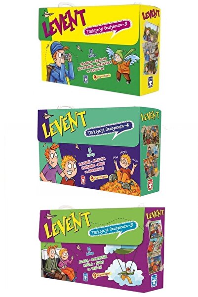 Timaş Çocuk Levent Türkiyeyi Geziyorum Serisi 3. Set 4. Set Ve 5. Set 15 Kitap