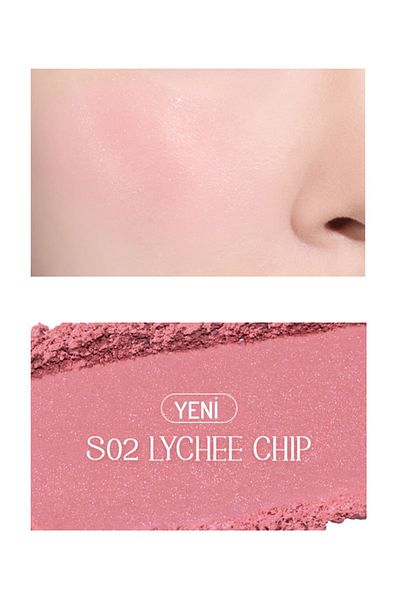 Romand Better Than Cheek S02 - Lychee Chip Natural Look, Long-Lasting Blush (Vi̇oni̇ne)