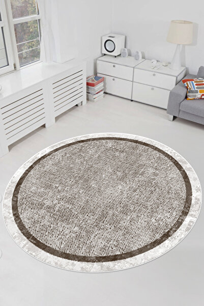 Thalia Home Kaymaz Tabanlı Yıkanabilir  Dijital  Baskılı Yolluk Halı