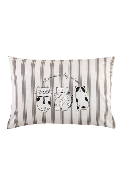 LC Waikiki LCW HOME Cat Printed Pillow Case - 2-Piece 50x70 Cm