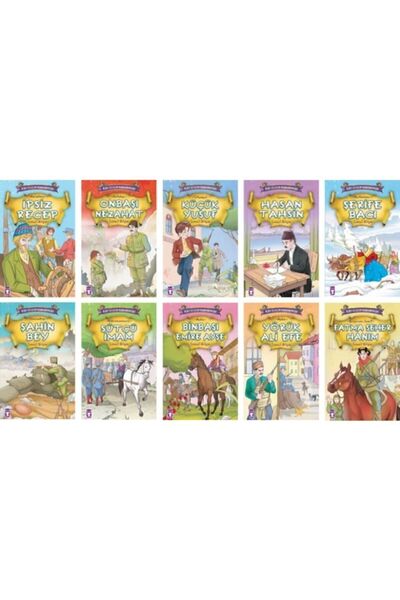 Timaş Çocuk Kurtuluşun Kahramanları 10 Kitap Set / Ipsiz Recep - Onbaşı Nezah...