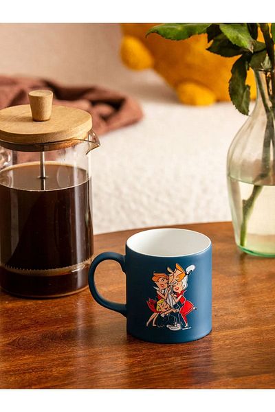 LC Waikiki LCW HOME Jetgiller Printed Ceramic Mug Cup 320 Ml