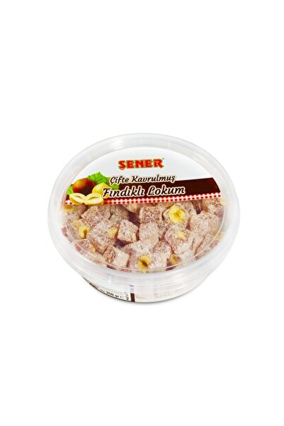 Şener Glikozsuz Lokum 350 Gr Fındıklı Çifte Kavrulmuş Lokum Pvc