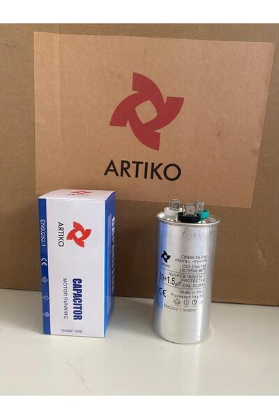 Artiko Klima Kondansatör 30+1.5 Uf 450 V AC Kapasitör Cbb65