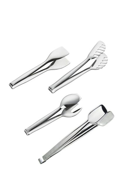 Nehir Glossy 4 Piece Stainless Steel Serving Set