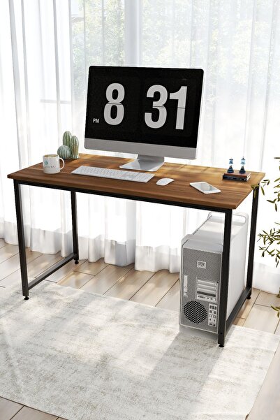Durusilya Mobilya Çalışma Masası , Bilgisayar Masası , Ofis Masası , 120x60 - Ceviz