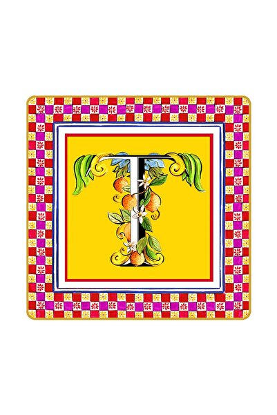 Baci Milano Ortigia T Harfli Tabak 15 cm x 15 cm