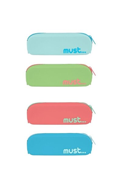 MUST Kalem Kutusu Silikon Kalem Çantası 20X5X6Cm Must Focus (Karışık Renk 1 Adet)