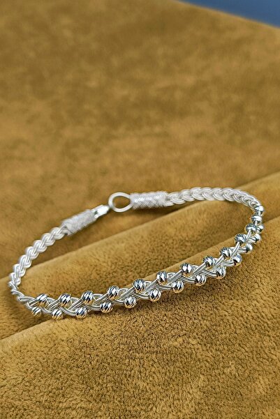 Oruçoğlu Gümüşçülük Özel Tasarım El Örmesi 1000 Ayar Kazaziye Dorika Model Gü...