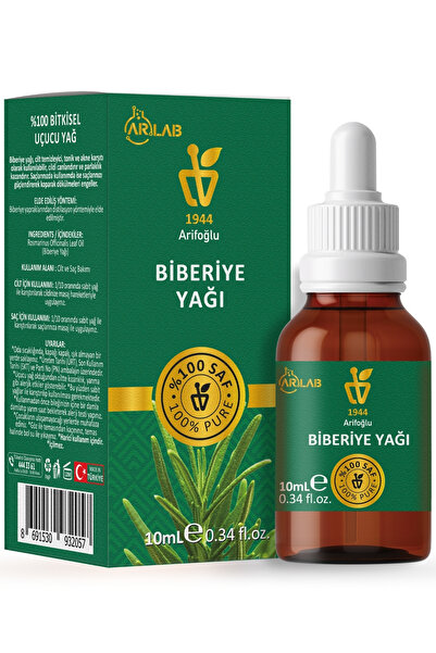 Arifoğlu Biberiye Yağı 10ml Saf Yağ Arlab