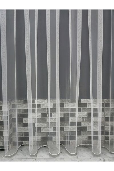 Art Perde Grek Tulle Curtain Sparse Pleat (1/2) Suitable for All Rooms Skirt Leaded Tulle Curtain