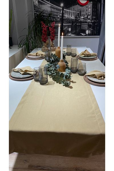 Decamor home Μαλακό ύφασμα Ανέμελος Σκούρο Μπεζ Μέλι Αφρός Long Runner