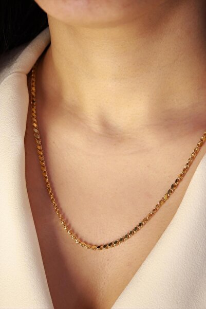 DİAMİNE PIRLANTA Altın Pullu Halep Zincir Kolye