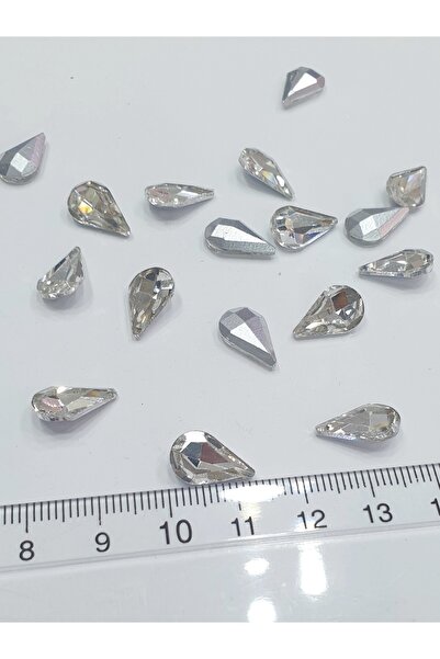 CRYSTALSHOP Piatra de lipire Bombeli Drop 8x13mm - 100 AD
