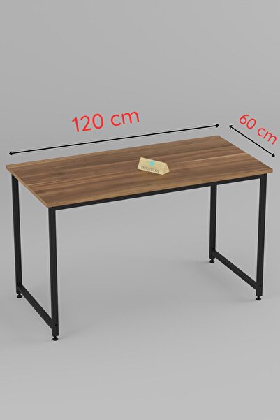 Durusilya Mobilya Çalışma Masası , Bilgisayar Masası , Ofis Masası , 120x60 - Ceviz