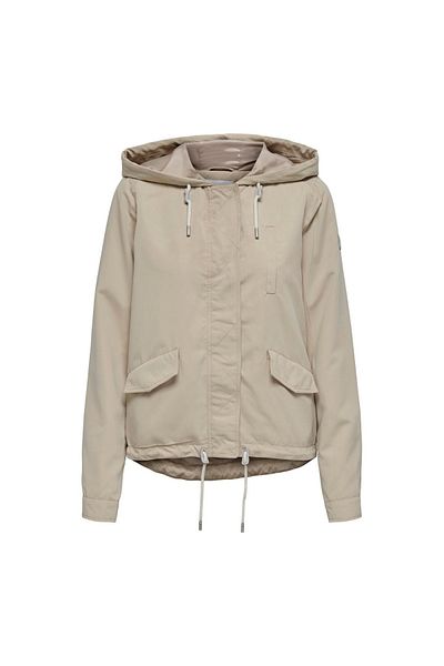 ONLY 15218613   Μόνο Onlskylar Hood Spring Jacket CC Otw Γυναικείο παλτό Λευκό Πιπέρι