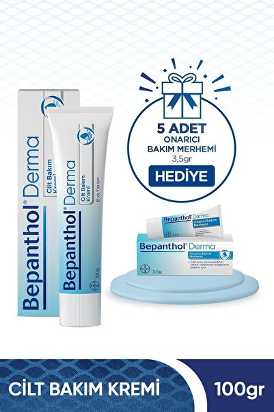 Bepanthol Derma Cilt Bakım Kremi 100 gr 5 Adet Onarıcı Bakım Merhemi 3,5 gr