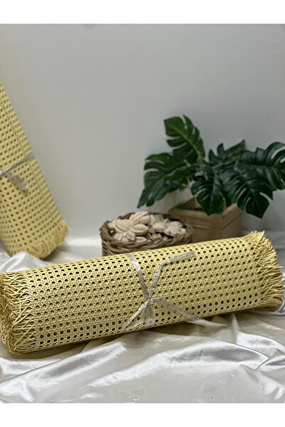 ALTIN İŞ Pvc Plastik Örme Sarı Dekoratif Hasır Hazeran 60 Cm