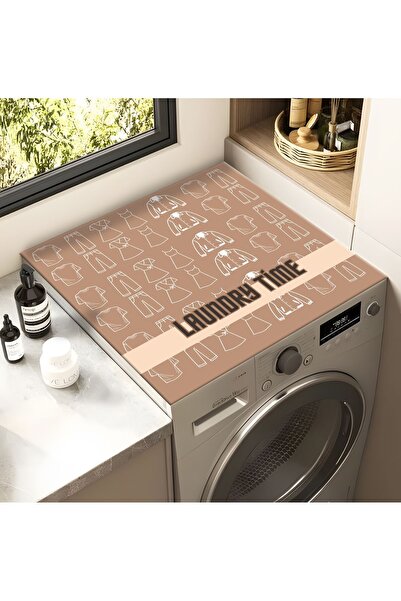 Getcarpet Washing Machine Dryer Cover Protection Pad Liquid Proof Mat Non-Sli...