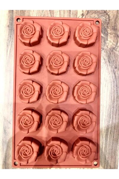 Gold Cake Silikon Gül Desenli Çikolata Kurabiye Kalıbı Goldcakes