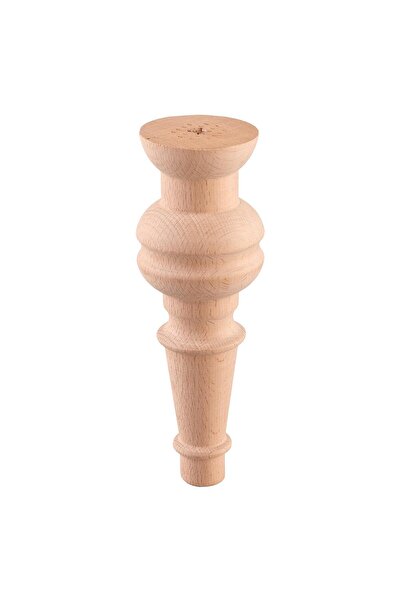 ALTIN İŞ Torna Ahşap Ayak Komidin Dresuar Koltuk Ayağı Desenli 7x7x15 Cm