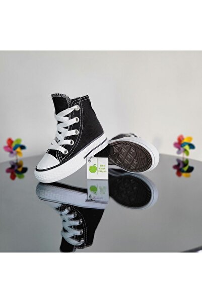 elma bebe Dlouhé kotníkové šněrovací plátěné plátěné tenisky Sportovní obuv pro chlapce a dívky