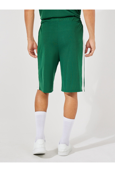 Styli Premium Waffle Knit Oversized Shorts with Logo Detail