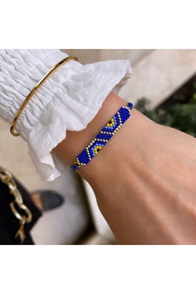 Afrika Butik Lacivert Nazar Miyuki Bileklik