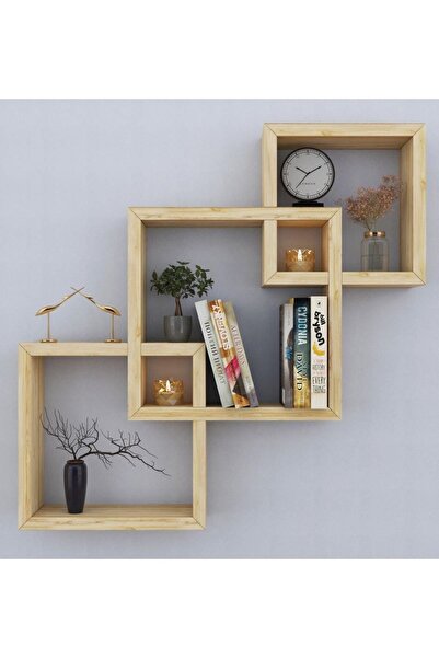 evbiziz Iç Içe Geçen 3lü Duvar Rafı
