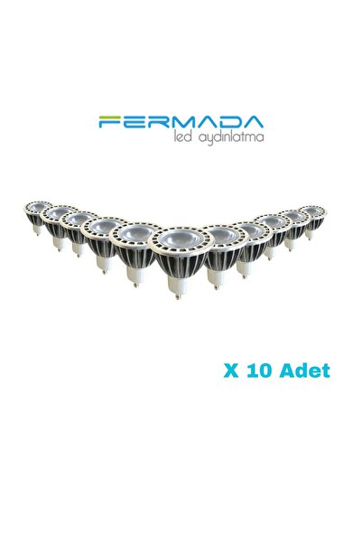 FERMADA Luna 10’lu Led Spot Gu10 3w 5000k 38° Lensli 255lm