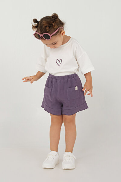 Mioma Kids Fırfırlı Şort Menekşe