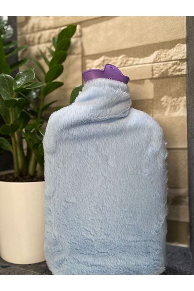 BAZNADESİGN Blue Plush Hot Water Bag