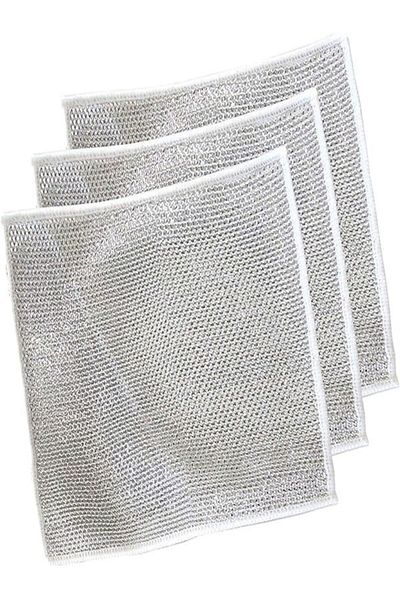 mucize toptan Metal Dish Cloth Kitchen Cleaning Cloths New Generation Wire Cloth 5 Pieces