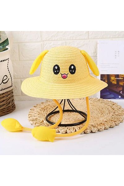 Wanderlust New Season Cute Pump Movable Straw Sun Hat Breathable Uv Protection
