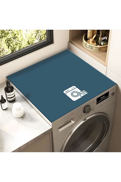Getcarpet Κάλυμμα στεγνωτηρίου πλυντηρίου ρούχων Προστατευτικό μαξιλαράκι Υγρό ματ Αντιολισθητικό Πλένεται