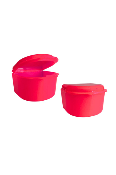 bilkim Diş Protez Kutusu 2 Adet - Büyük Boy - Pembe