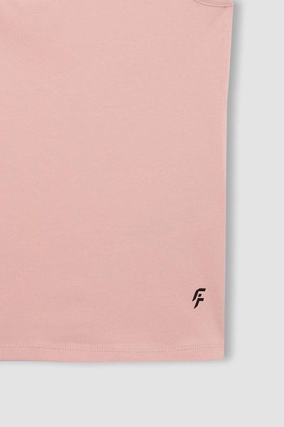 DeFacto Bedrucktes Slim Fit Sport-Unterhemd mit Rundhalsausschnitt - B4662ax24sp