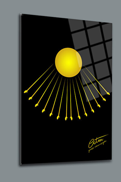 glassartdesign Tablou de sticlă Aton