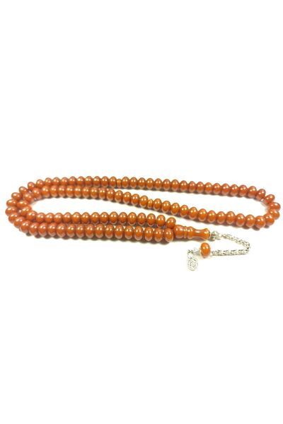 İskeçe Tesbih Османски посребрени молитвени мъниста с пискюли - пресован кехл...