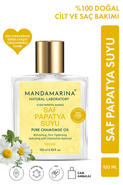 Mandamarina ماء البابونج للشعر والوجه طبيعي ونقي 100% 100 مل