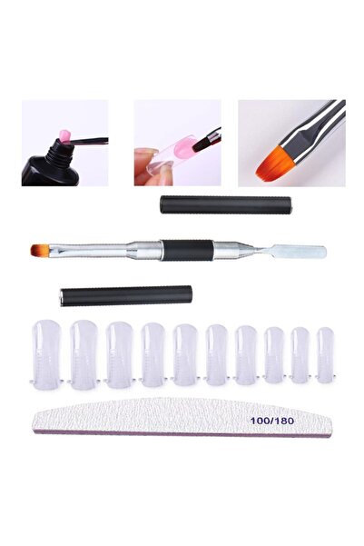 Nail Master Polijel Fırça 10lu Şablon 100/180 Törpü