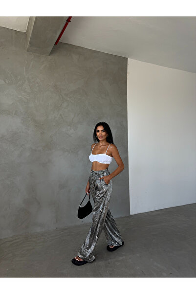 Fiori Σατέν Παντελόνι - Ελαστική Μέση