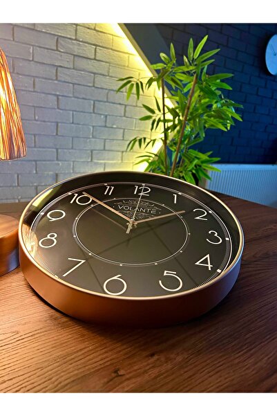 Puzzle Store VOLANTE Modern Duvar Saatleri SIMPLEX Serisi 35 cm Ø Gerçek Cam